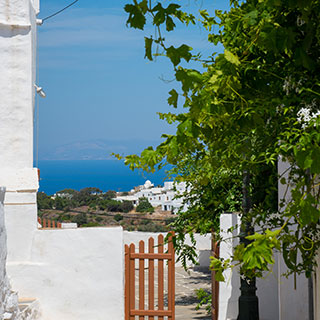 View at the sea from Apollonion house
